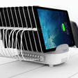 ORICO DUK-10P 120W 10 USB Ports Smart Charging Station with Phone & Tablet Stand, EU Plug(White) - free shipping - PMC TechLife - Order now!