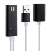 USB 3.0 Female HDMI HD 1080P Video Converter HDTV Cable(Black)