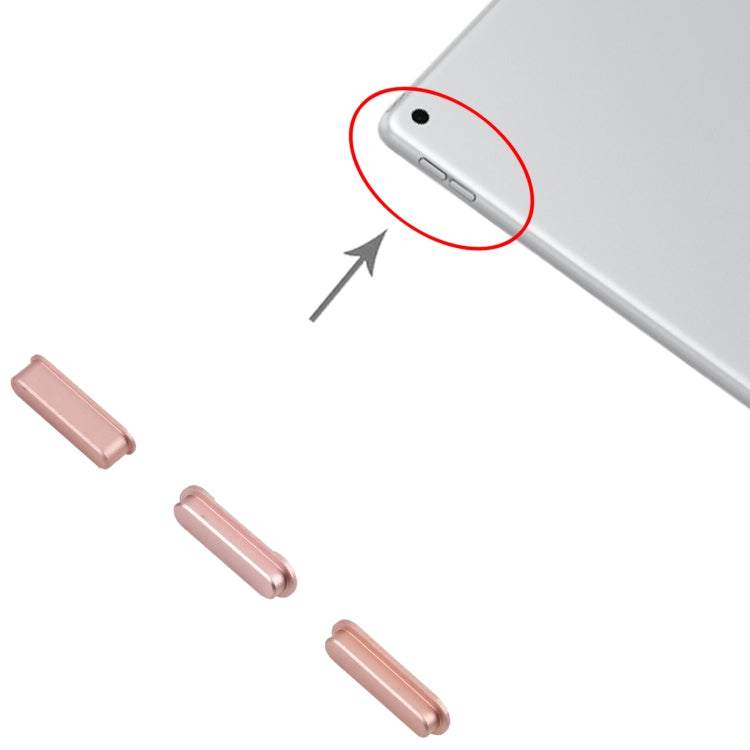 Power Button and Volume Control Button for iPad 10.2 inch 2019 2020 2021 (Pink)