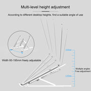 YMB1028 Portable Folding Desktop Holder Bracket for Laptop / Tablet(Silver)