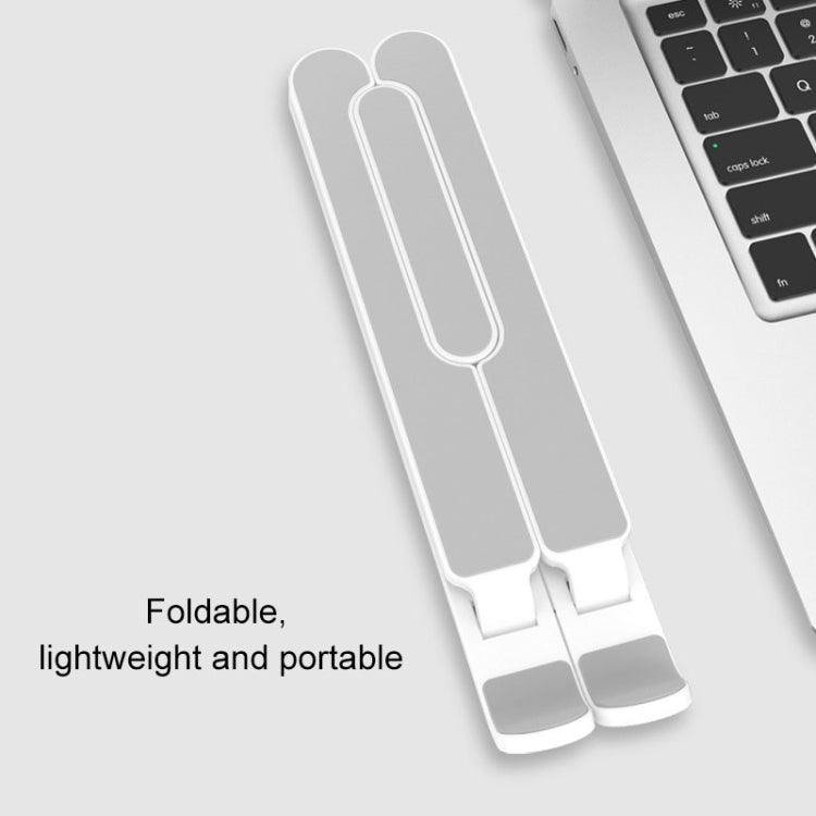 YMB1028 Portable Folding Desktop Holder Bracket for Laptop / Tablet(Silver)
