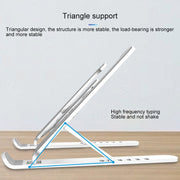 YMB1028 Portable Folding Desktop Holder Bracket for Laptop / Tablet(Silver)