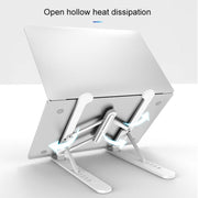 YMB1028 Portable Folding Desktop Holder Bracket for Laptop / Tablet(Silver)