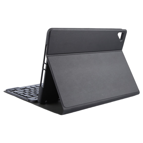 For iPad Pro 9.7 / 9.7 inch 2017 / 9.7 2018 / Air / Air 2 IP071 Separable ABS Smart Bluetooth Keyboard + Litchi Texture Horizontal Flip Leather Tablet Case (Black)