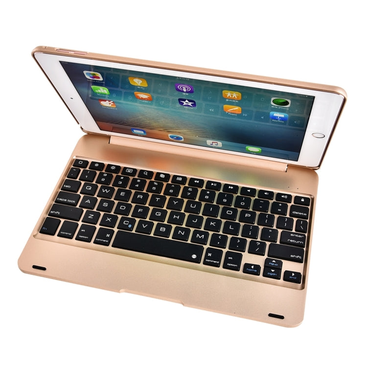 For iPad Pro 9.7 inch / iPAD Air 2 Horizontal Flip Tablet Case + Bluetooth Keyboard(Gold)