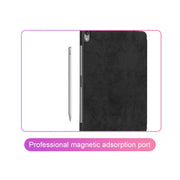 Horizontal Flip Leather Case with Pen Slot  Three-folding Holder & Wake-up / Sleep Function for iPad Air 13 2024 / Pro 12.9 (2018)(Blue)
