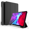 Three-folding Shockproof TPU Protective Case for iPad Pro 11 inch (2018) / (2020), with Holder & Pen Slot(Black) - iPad Pro 11 (2018) Cases by PMC TechLife | Online Shopping South Africa | PMC TechLife