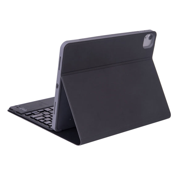 X-11BC Skin Plain Texture Detachable Bluetooth Keyboard Tablet Case for iPad Pro 11 inch 2020 / 2018, with Touchpad & Pen Slot(Black)