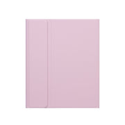 X-11BC Skin Plain Texture Detachable Bluetooth Keyboard Tablet Case for iPad Pro 11 inch 2020 / 2018, with Touchpad & Pen Slot(Pink)