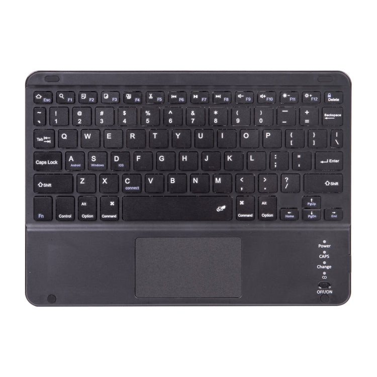 X-11BC Skin Plain Texture Detachable Bluetooth Keyboard Tablet Case for iPad Pro 11 inch 2020 / 2018, with Touchpad & Pen Slot(Blue)