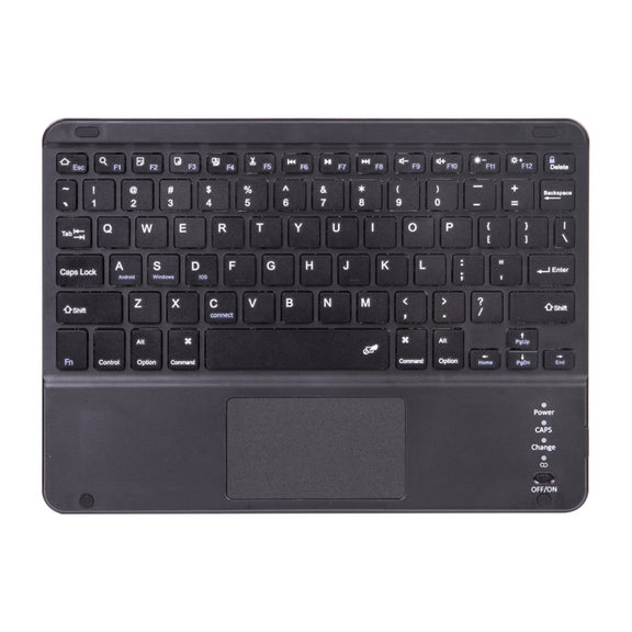 X-11BC Skin Plain Texture Detachable Bluetooth Keyboard Tablet Case for iPad Pro 11 inch 2020 / 2018, with Touchpad & Pen Slot(Blue)