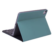 X-11B Skin Plain Texture Detachable Bluetooth Keyboard Tablet Case for iPad Pro 11 inch 2020 / 2018, with Pen Slot (Dark Green)