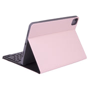 X-11B Skin Plain Texture Detachable Bluetooth Keyboard Tablet Case for iPad Pro 11 inch 2020 / 2018, with Pen Slot (Pink)
