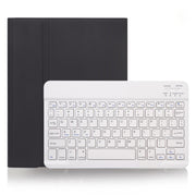 X-11B Skin Plain Texture Detachable Bluetooth Keyboard Tablet Case for iPad Pro 11 inch 2020 / 2018, with Pen Slot (Black)