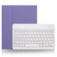 X-11B Skin Plain Texture Detachable Bluetooth Keyboard Tablet Case for iPad Pro 11 inch 2020 / 2018, with Pen Slot (Light Purple) - For iPad Pro by PMC TechLife | Online Shopping South Africa | PMC TechLife