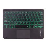 X-11BCS Skin Plain Texture Detachable Bluetooth Keyboard Tablet Case for iPad Pro 11 inch 2020 / 2018, with Touchpad & Pen Slot & Backlight (Light Purple)