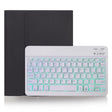 X-11BS Skin Plain Texture Detachable Bluetooth Keyboard Tablet Case for iPad Pro 11 inch 2020 / 2018, with Pen Slot & Backlight (Black) - For iPad Pro by PMC TechLife | Online Shopping South Africa | PMC TechLife