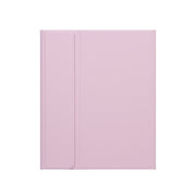 X-11BS Skin Plain Texture Detachable Bluetooth Keyboard Tablet Case for iPad Pro 11 inch 2020 / 2018, with Pen Slot & Backlight (Pink)