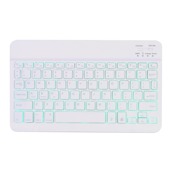 X-11BS Skin Plain Texture Detachable Bluetooth Keyboard Tablet Case for iPad Pro 11 inch 2020 / 2018, with Pen Slot & Backlight (Blue)