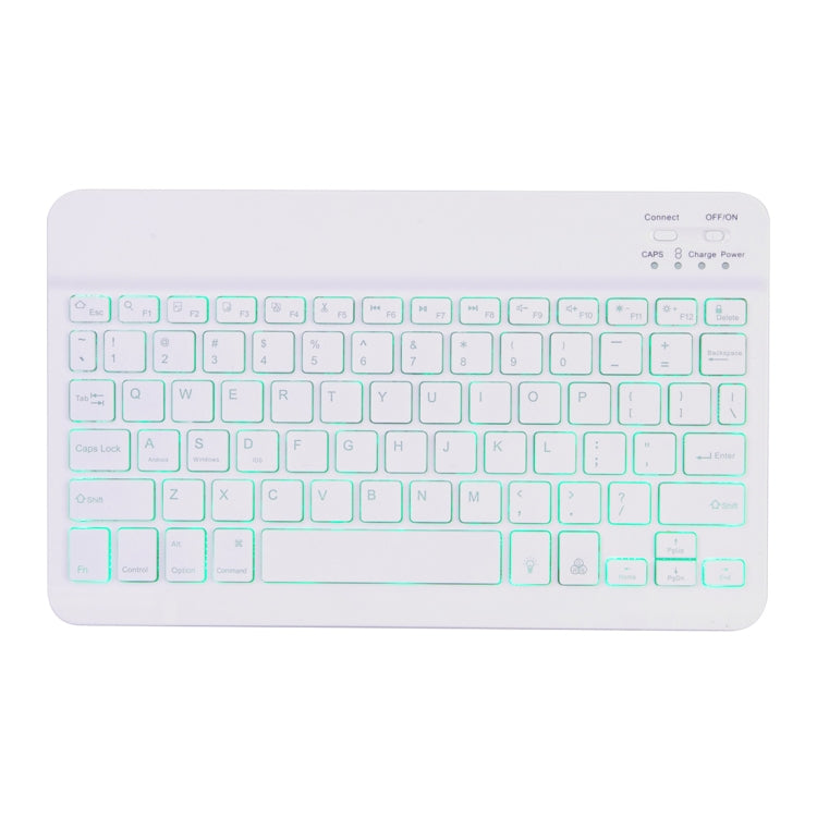 X-11BS Skin Plain Texture Detachable Bluetooth Keyboard Tablet Case for iPad Pro 11 inch 2020 / 2018, with Pen Slot & Backlight (Blue)