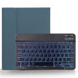 X-11BS Skin Plain Texture Detachable Bluetooth Keyboard Tablet Case for iPad Pro 11 inch 2020 / 2018, with Pen Slot & Backlight (Dark Green) - For iPad Pro by PMC TechLife | Online Shopping South Africa | PMC TechLife