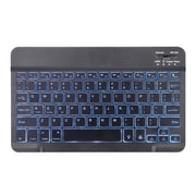 X-11BS Skin Plain Texture Detachable Bluetooth Keyboard Tablet Case for iPad Pro 11 inch 2020 / 2018, with Pen Slot & Backlight (Blue)