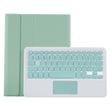 YT11B-A Detachable Candy Color Bluetooth Keyboard Leather Tablet Case with Touch Pad & Pen Slot & Holder for iPad Pro 11 2022 / 2021 / Air 5 / Air 4 (Light Green) - For iPad Pro by PMC TechLife | Online Shopping South Africa | PMC TechLife | Buy Now Pay Later Mobicred