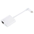 NK-1035 Ethernet Port + 8 Pin Female to 8 Pin Elbow Male Function Adapter(White) - free shipping - PMC TechLife - Order now!