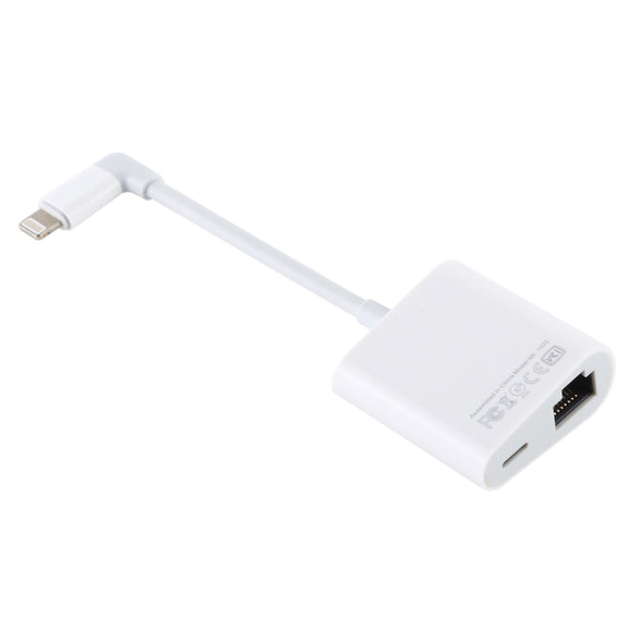 NK-1035 Ethernet Port + 8 Pin Female to 8 Pin Elbow Male Function Adapter(White)