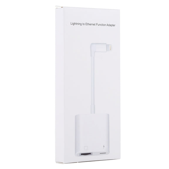 NK-1035 Ethernet Port + 8 Pin Female to 8 Pin Elbow Male Function Adapter(White)