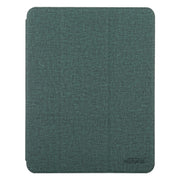 Mutural YASHI Series TPU + PU Cloth Pattern Texture Horizontal Flip Leather Case with Three-folding Holder & Pen Slot & Wake-up / Sleep Function For iPad Air 2022 / 2020 10.9(Green)