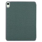 Mutural YASHI Series TPU + PU Cloth Pattern Texture Horizontal Flip Leather Case with Three-folding Holder & Pen Slot & Wake-up / Sleep Function For iPad Air 2022 / 2020 10.9(Green)