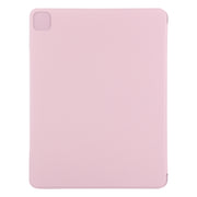 For iPad Air 13 2024 / Pro 12.9 2020 Double-sided Magnetic Flip PU Leather Tablet Case With Holder & Sleep / Wake-up Function(Rose Gold)