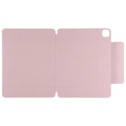 For iPad Air 13 2024 / Pro 12.9 2020 Double-sided Magnetic Flip PU Leather Tablet Case With Holder & Sleep / Wake-up Function(Rose Gold)