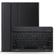 A11 Bluetooth 3.0 Ultra-thin ABS Detachable Bluetooth Keyboard Leather Tablet Case with Holder for iPad Pro 11 inch 2021 (Black)