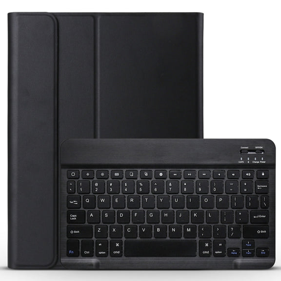A11 Bluetooth 3.0 Ultra-thin ABS Detachable Bluetooth Keyboard Leather Tablet Case with Holder for iPad Pro 11 inch 2021 (Black)