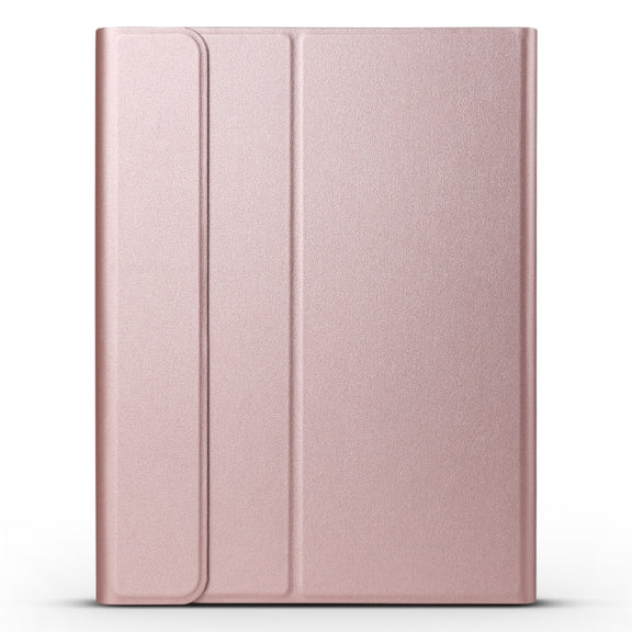 A11 Bluetooth 3.0 Ultra-thin ABS Detachable Bluetooth Keyboard Leather Tablet Case with Holder for iPad Pro 11 2022 / 2021 / Air 5 / Air 4 (Rose Gold)