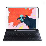 C-11B Detachable Candy Color Bluetooth Keyboard Leather Tablet Case with Pen Slot & Holder for iPad Pro 11 2022 / 2021 / Air 5 / Air 4 (Black)