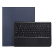 A12B-A Ultra-thin ABS Detachable Bluetooth Keyboard Tablet Case with Touchpad & Pen Slot & Holder for iPad Air 13 2024 / 2025 / Pro 12.9 2021 (Dark Blue) - For iPad Pro by PMC TechLife | Online Shopping South Africa | PMC TechLife | Buy Now Pay Later Mobicred