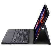 A12B-A Ultra-thin ABS Detachable Bluetooth Keyboard Tablet Case with Touchpad & Pen Slot & Holder for iPad Air 13 2024 / 2025 / Pro 12.9 2021 (Dark Blue)