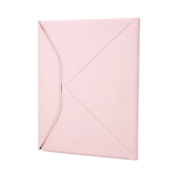Z098B Pen Slot Bluetooth Keyboard Leather Tablet Case For iPad Air 11 2025/2024/2022/2020 (Pink)