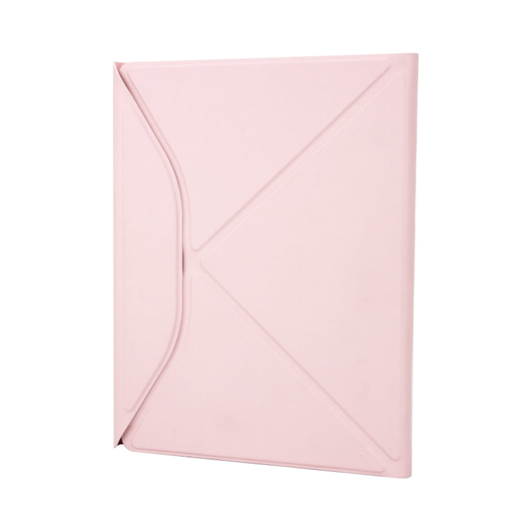 Z098B Pen Slot Bluetooth Keyboard Leather Tablet Case For iPad Air 11 2025/2024/2022/2020 (Pink)