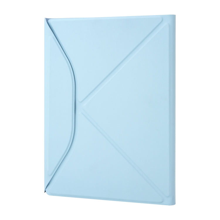 Z098B Pen Slot Bluetooth Keyboard Leather Tablet Case For iPad Air 2022/2020 (Sky Blue)