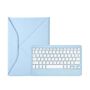 Z11B Pen Slot Bluetooth Keyboard Leather Tablet Case For iPad Pro 11 2021/2020/2018 (Sky Blue)