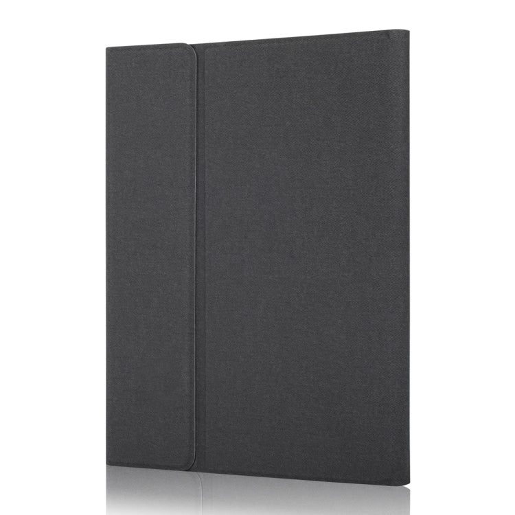 RK11 For iPad Pro 11 inch Silk Texture Detachable Plastic Bluetooth Keyboard Leather Tablet Case with Pen Slot & Stand Function(Black)