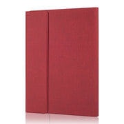 RK11 For iPad Pro 11 inch Silk Texture Detachable Plastic Bluetooth Keyboard Leather Tablet Case with Pen Slot & Stand Function(Red)