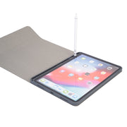 RK11 For iPad Pro 11 inch Silk Texture Detachable Plastic Bluetooth Keyboard Leather Tablet Case with Pen Slot & Stand Function(Red)