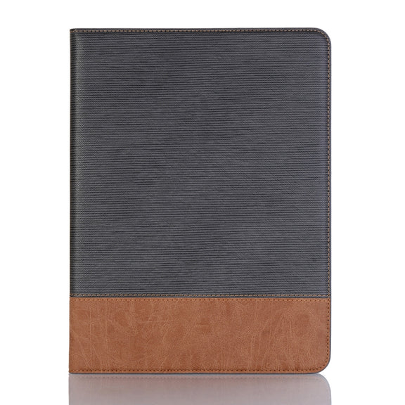 Cross Texture Horizontal Flip PU Leather Case for iPad Air 11 2024 / iPad Pro 11 inch (2018), with Holder & Card Slots & Wallet(Grey)