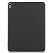 Custer Texture Horizontal Flip PU Leather Case for iPad Air 13 2024 / iPad Pro 12.9 inch (2018), with Three-folding Holder & Sleep / Wake-up Function(Black)