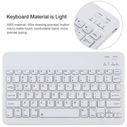 TG11B Detachable Bluetooth White Keyboard + Microfiber Leather Tablet Case for iPad Pro 11 inch (2020), with Pen Slot & Holder (Black)